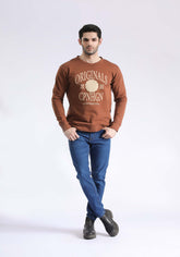 Patch Text Sweat Shirt